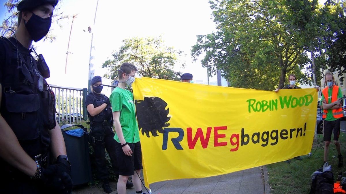 Banner RWE weg Baggern